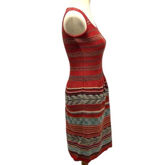 Peruvian Connection Red Pima Cotton Printed Sleeveless A Line Dress Women’s XS - Picture 5 of 12